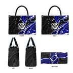 Canterbury Bankstown Bulldogs Leather Bag Polynesian Tribal Tattoo Pacific Sport Art