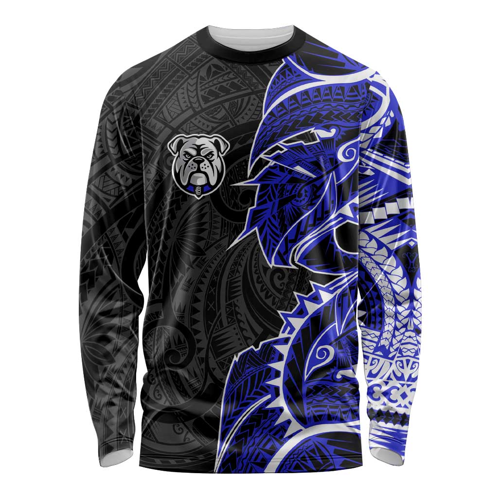 Canterbury Bankstown Bulldogs Long Sleeve Shirt Polynesian Tribal Tattoo Pacific Sport Art