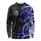 Canterbury Bankstown Bulldogs Long Sleeve Shirt Polynesian Tribal Tattoo Pacific Sport Art