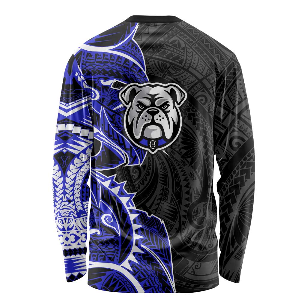 Canterbury Bankstown Bulldogs Long Sleeve Shirt Polynesian Tribal Tattoo Pacific Sport Art