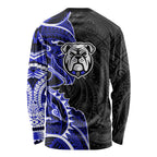 Canterbury Bankstown Bulldogs Long Sleeve Shirt Polynesian Tribal Tattoo Pacific Sport Art