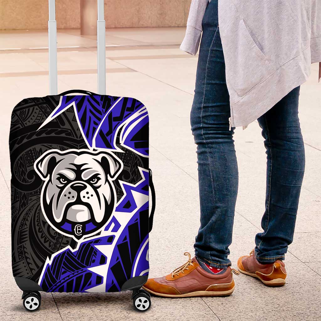 Canterbury Bankstown Bulldogs Luggage Cover Polynesian Tribal Tattoo Pacific Sport Art