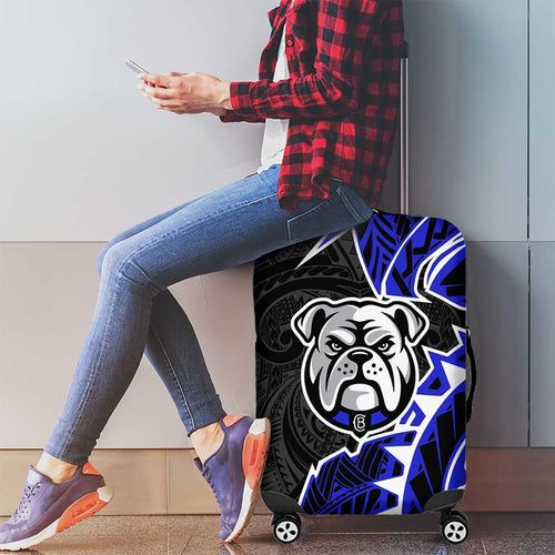 Canterbury Bankstown Bulldogs Luggage Cover Polynesian Tribal Tattoo Pacific Sport Art