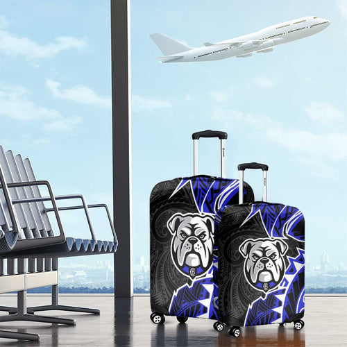 Canterbury Bankstown Bulldogs Luggage Cover Polynesian Tribal Tattoo Pacific Sport Art