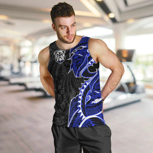 Canterbury Bankstown Bulldogs Men Tank Top Polynesian Tribal Tattoo Pacific Sport Art