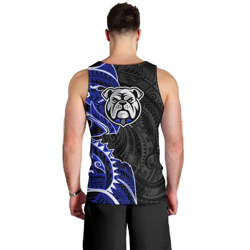 Canterbury Bankstown Bulldogs Men Tank Top Polynesian Tribal Tattoo Pacific Sport Art