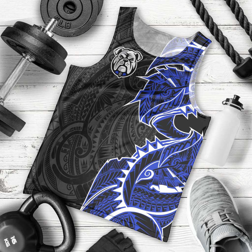 Canterbury Bankstown Bulldogs Men Tank Top Polynesian Tribal Tattoo Pacific Sport Art