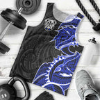 Canterbury Bankstown Bulldogs Men Tank Top Polynesian Tribal Tattoo Pacific Sport Art
