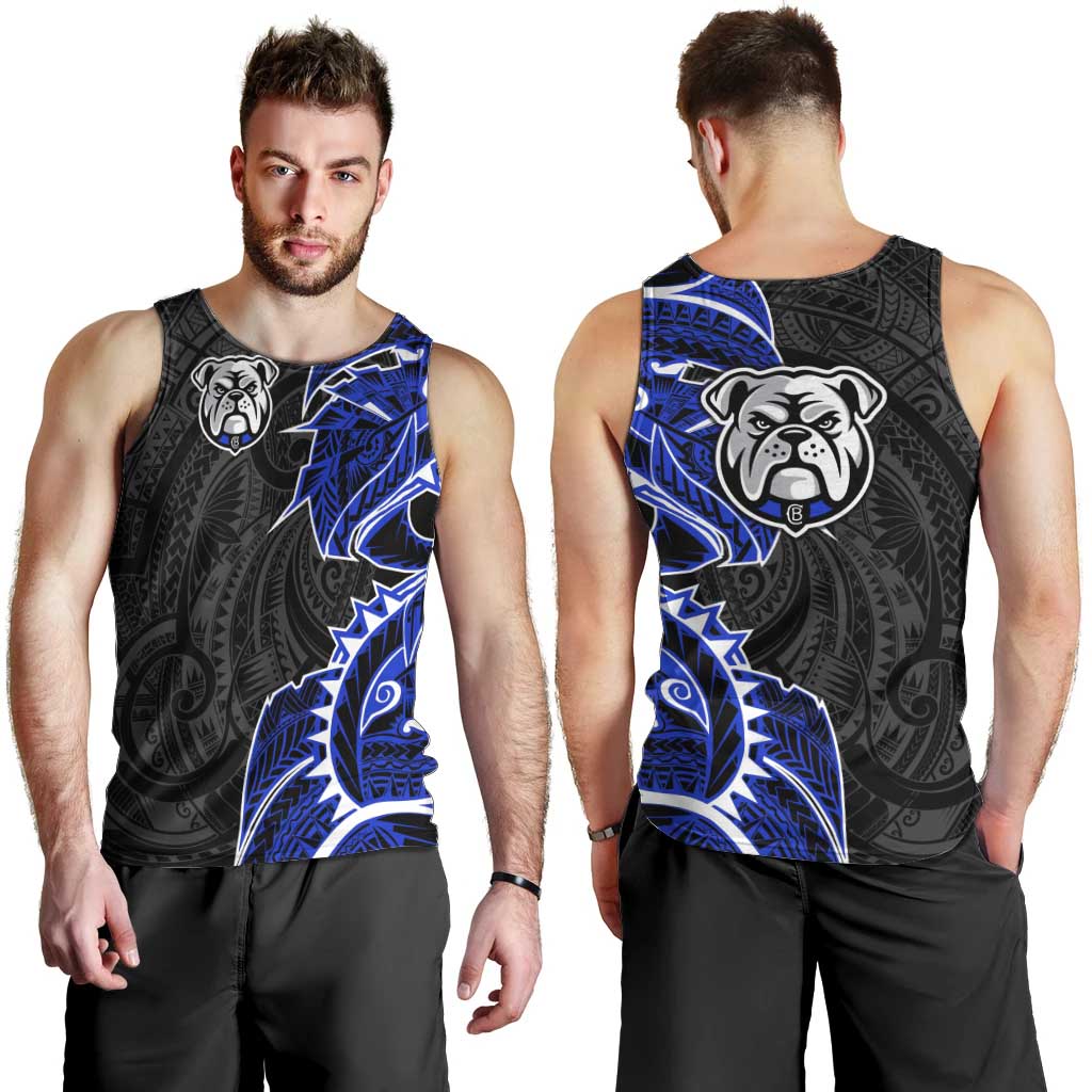 Canterbury Bankstown Bulldogs Men Tank Top Polynesian Tribal Tattoo Pacific Sport Art