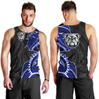Canterbury Bankstown Bulldogs Men Tank Top Polynesian Tribal Tattoo Pacific Sport Art