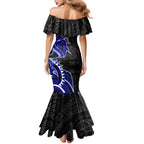 Canterbury Bankstown Bulldogs Mermaid Dress Polynesian Tribal Tattoo Pacific Sport Art