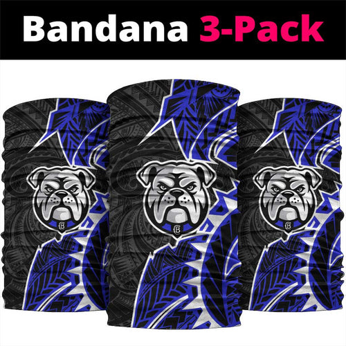 Canterbury Bankstown Bulldogs Neck Gaiter Polynesian Tribal Tattoo Pacific Sport Art