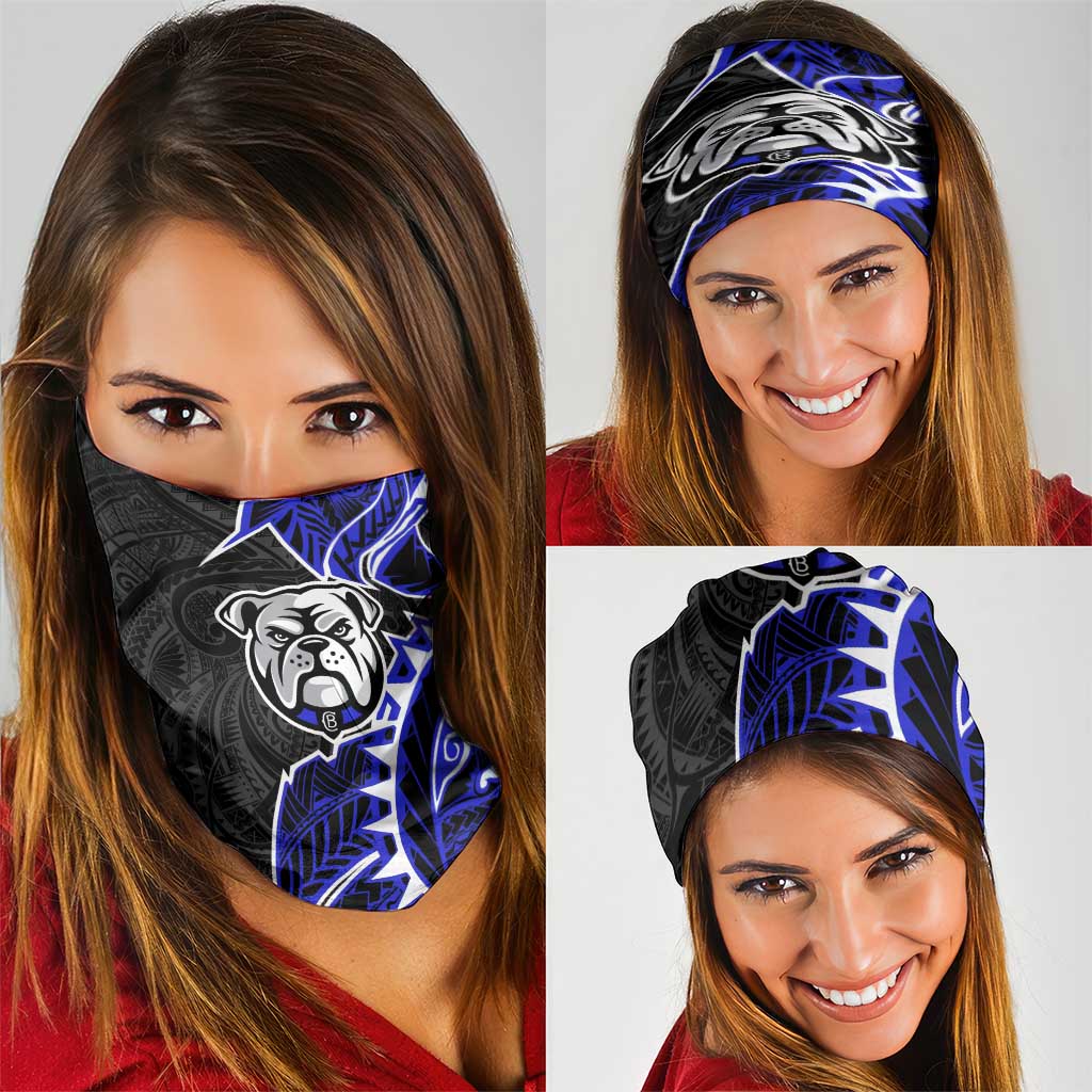 Canterbury Bankstown Bulldogs Neck Gaiter Polynesian Tribal Tattoo Pacific Sport Art