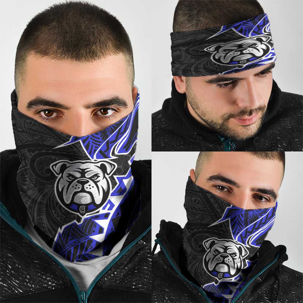 Canterbury Bankstown Bulldogs Neck Gaiter Polynesian Tribal Tattoo Pacific Sport Art