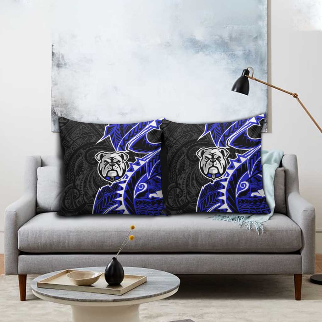 Canterbury Bankstown Bulldogs Pillow Cover Polynesian Tribal Tattoo Pacific Sport Art