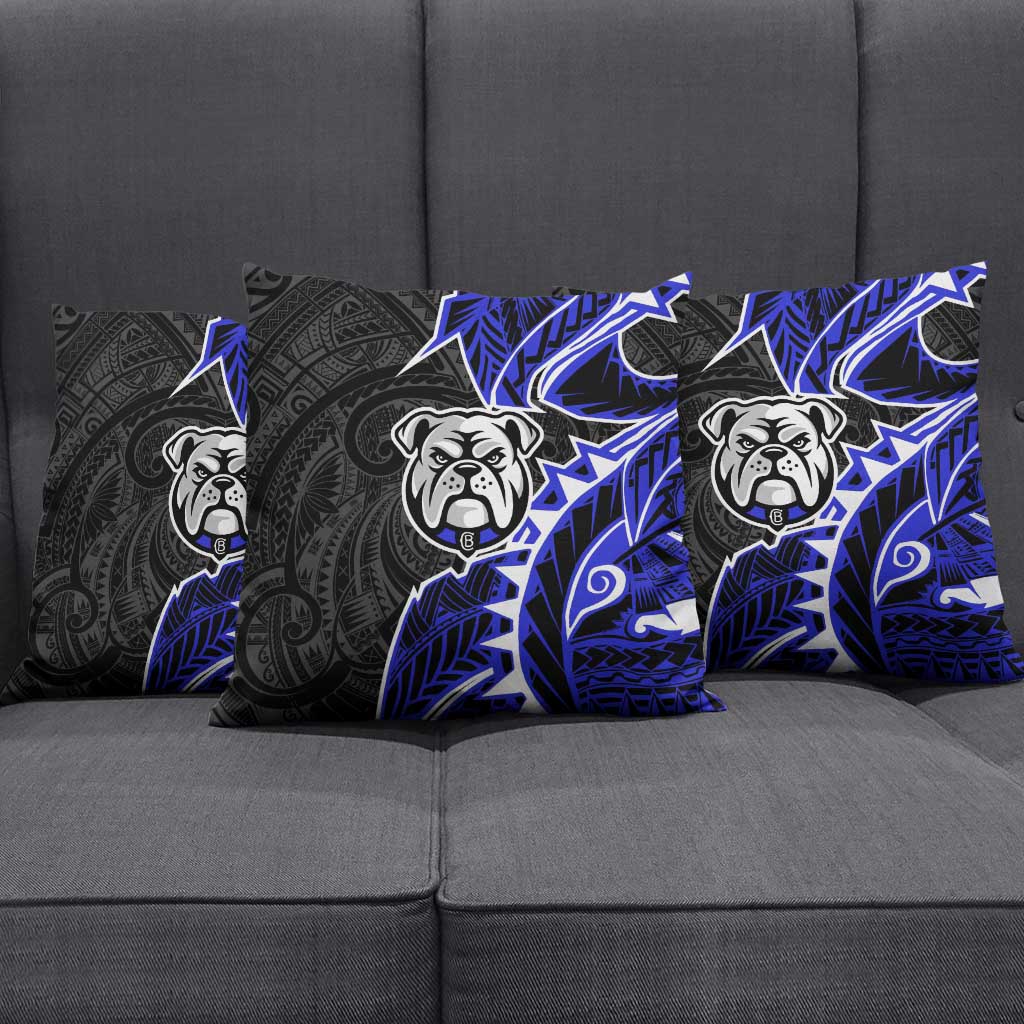Canterbury Bankstown Bulldogs Pillow Cover Polynesian Tribal Tattoo Pacific Sport Art