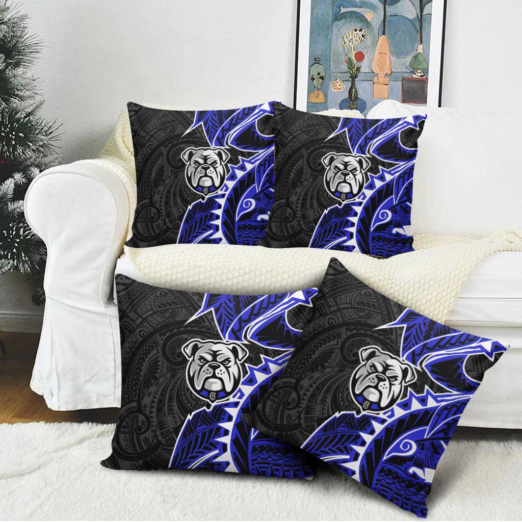 Canterbury Bankstown Bulldogs Pillow Cover Polynesian Tribal Tattoo Pacific Sport Art