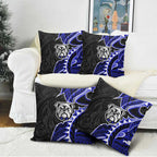Canterbury Bankstown Bulldogs Pillow Cover Polynesian Tribal Tattoo Pacific Sport Art