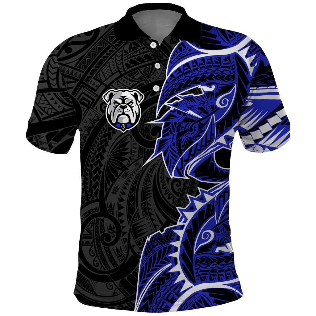 Canterbury Bankstown Bulldogs Polo Shirt Polynesian Tribal Tattoo Pacific Sport Art