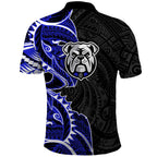 Canterbury Bankstown Bulldogs Polo Shirt Polynesian Tribal Tattoo Pacific Sport Art
