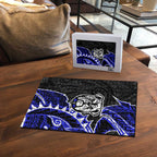 Canterbury Bankstown Bulldogs Puzzle Polynesian Tribal Tattoo Pacific Sport Art
