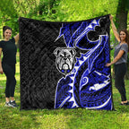 Canterbury Bankstown Bulldogs Quilt Polynesian Tribal Tattoo Pacific Sport Art