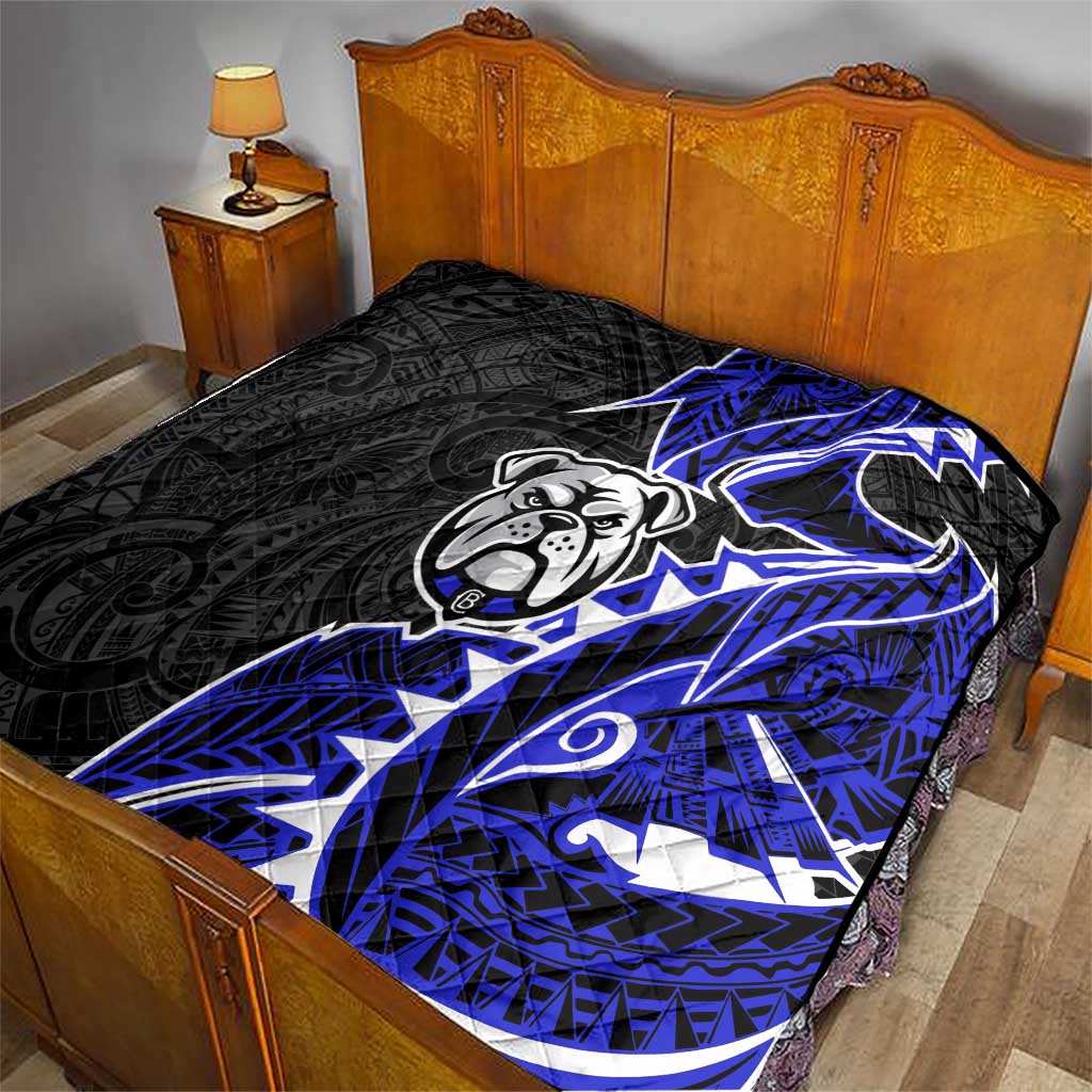Canterbury Bankstown Bulldogs Quilt Polynesian Tribal Tattoo Pacific Sport Art