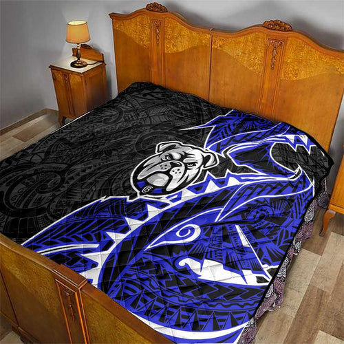 Canterbury Bankstown Bulldogs Quilt Polynesian Tribal Tattoo Pacific Sport Art