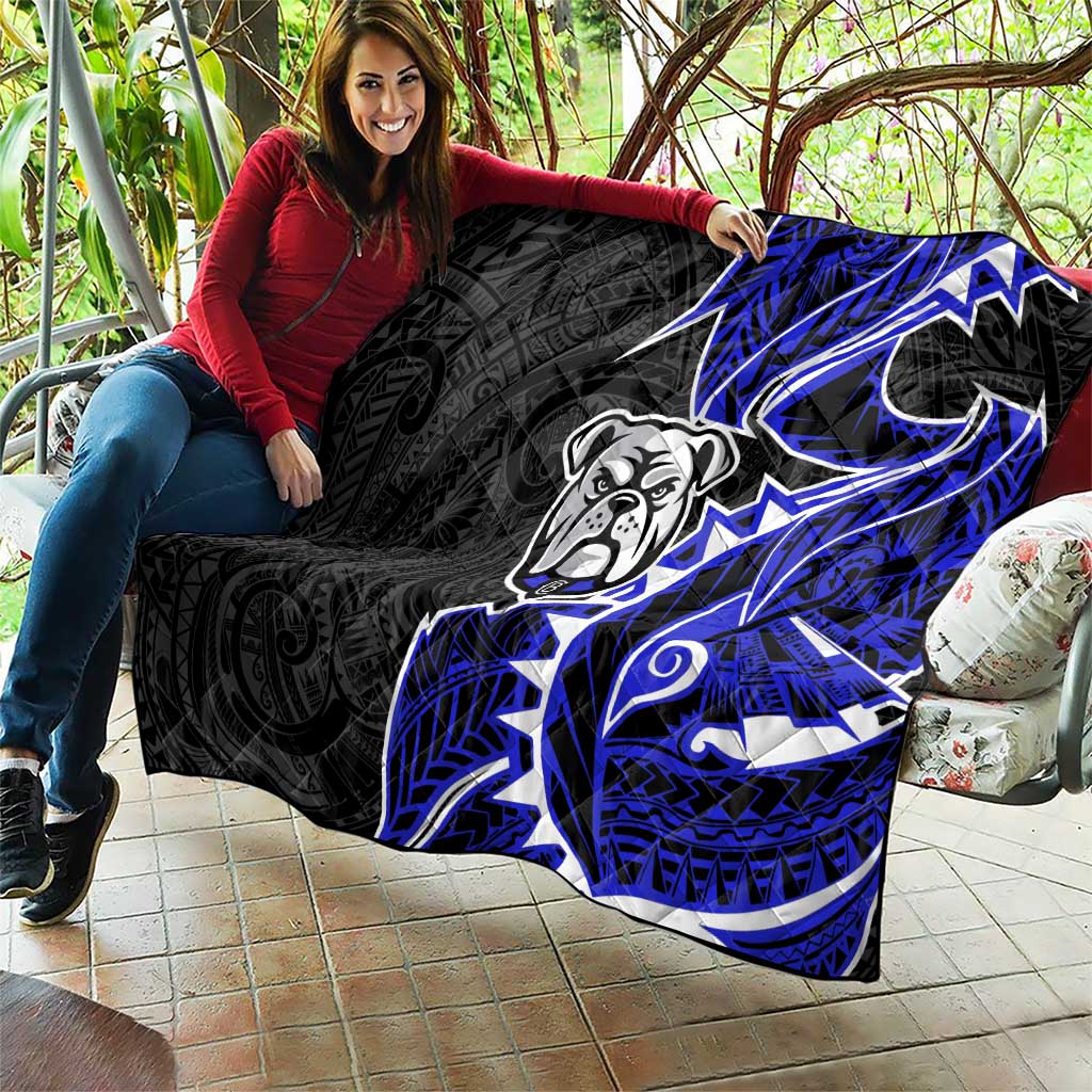 Canterbury Bankstown Bulldogs Quilt Polynesian Tribal Tattoo Pacific Sport Art