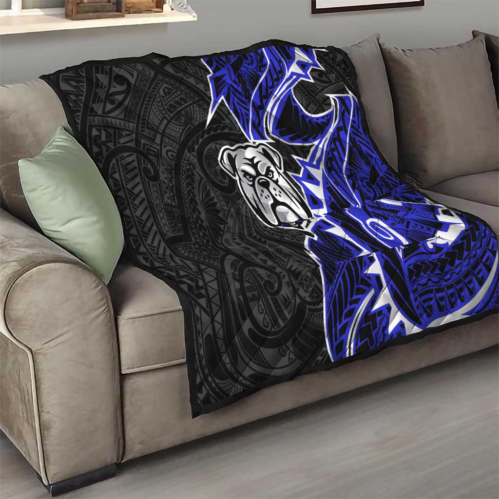 Canterbury Bankstown Bulldogs Quilt Polynesian Tribal Tattoo Pacific Sport Art