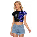 Canterbury Bankstown Bulldogs Raglan Cropped T Shirt Polynesian Tribal Tattoo Pacific Sport Art