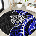 Canterbury Bankstown Bulldogs Round Carpet Polynesian Tribal Tattoo Pacific Sport Art