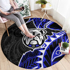 Canterbury Bankstown Bulldogs Round Carpet Polynesian Tribal Tattoo Pacific Sport Art