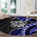 Canterbury Bankstown Bulldogs Round Carpet Polynesian Tribal Tattoo Pacific Sport Art