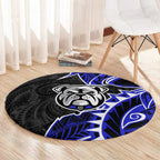 Canterbury Bankstown Bulldogs Round Carpet Polynesian Tribal Tattoo Pacific Sport Art