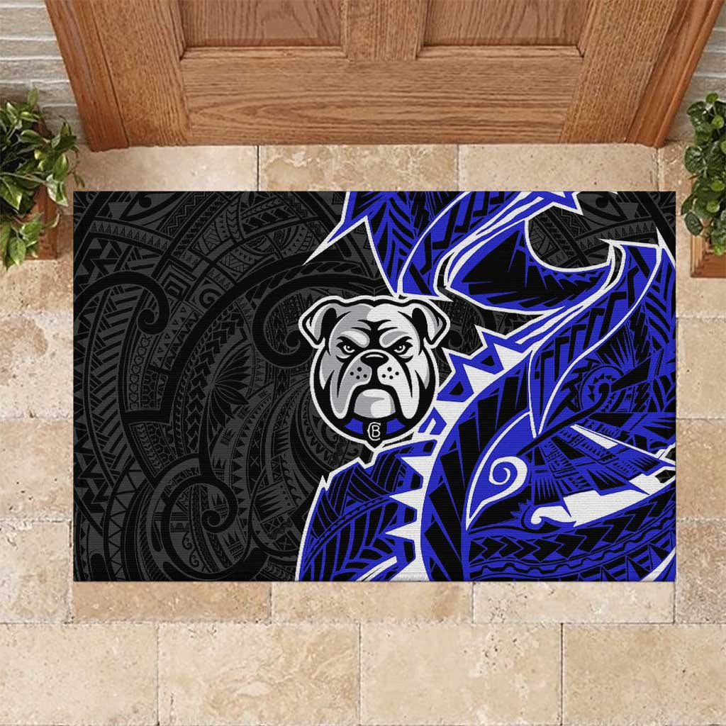Canterbury Bankstown Bulldogs Rubber Doormat Polynesian Tribal Tattoo Pacific Sport Art