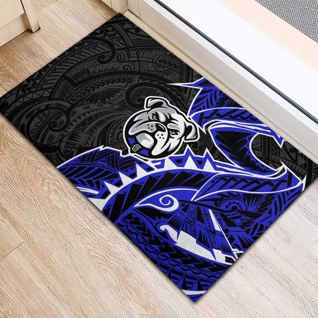 Canterbury Bankstown Bulldogs Rubber Doormat Polynesian Tribal Tattoo Pacific Sport Art