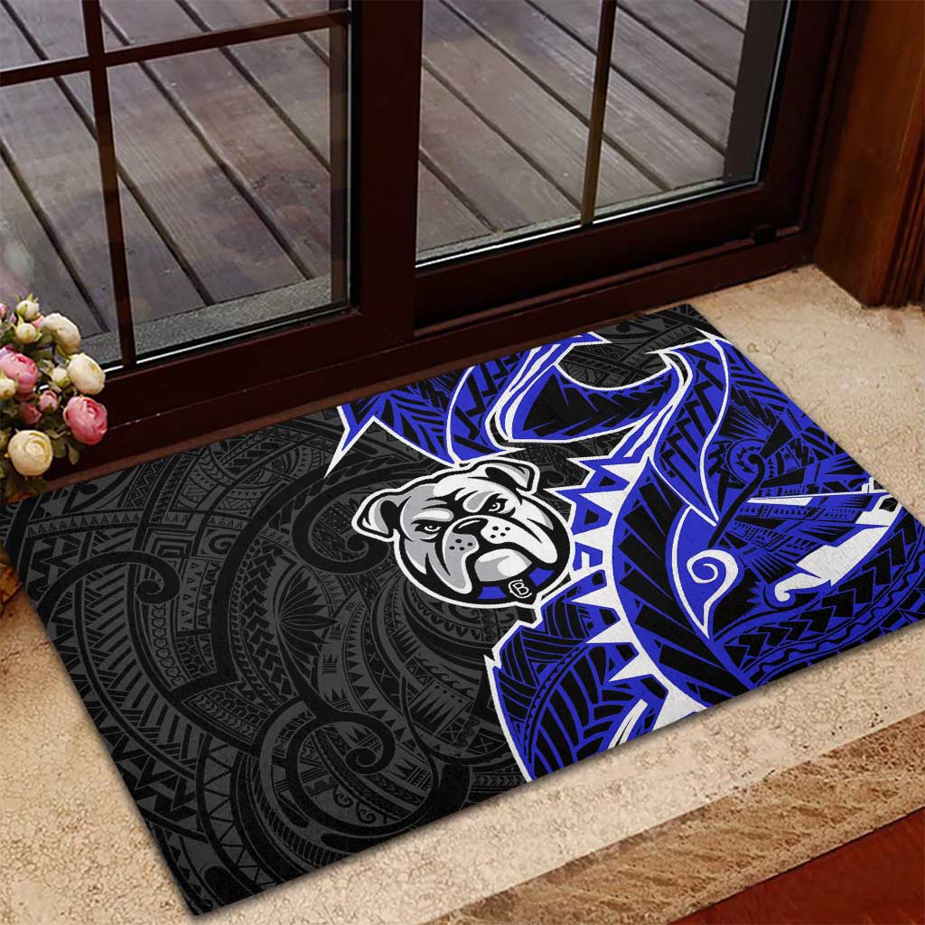Canterbury Bankstown Bulldogs Rubber Doormat Polynesian Tribal Tattoo Pacific Sport Art