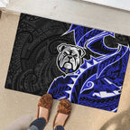 Canterbury Bankstown Bulldogs Rubber Doormat Polynesian Tribal Tattoo Pacific Sport Art