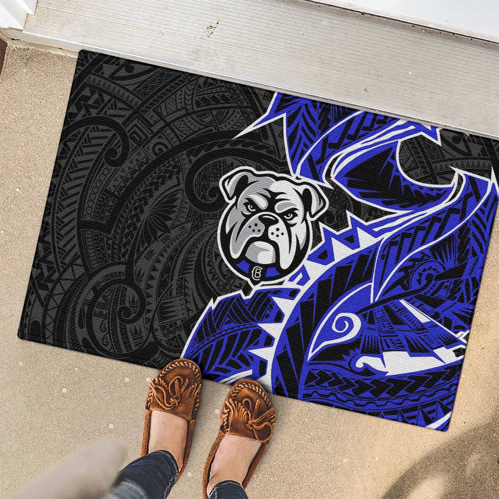 Canterbury Bankstown Bulldogs Rubber Doormat Polynesian Tribal Tattoo Pacific Sport Art
