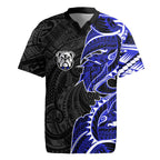 Canterbury Bankstown Bulldogs Rugby Jersey Polynesian Tribal Tattoo Pacific Sport Art