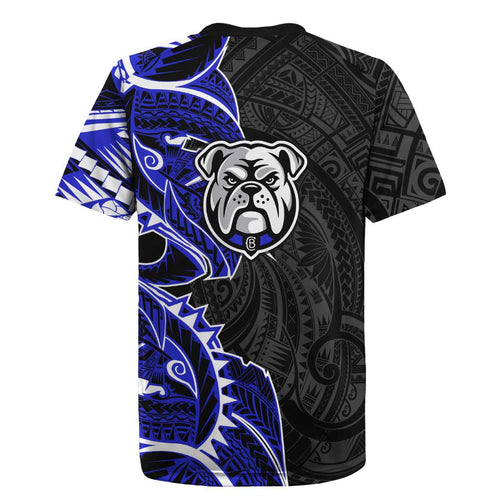 Canterbury Bankstown Bulldogs Rugby Jersey Polynesian Tribal Tattoo Pacific Sport Art