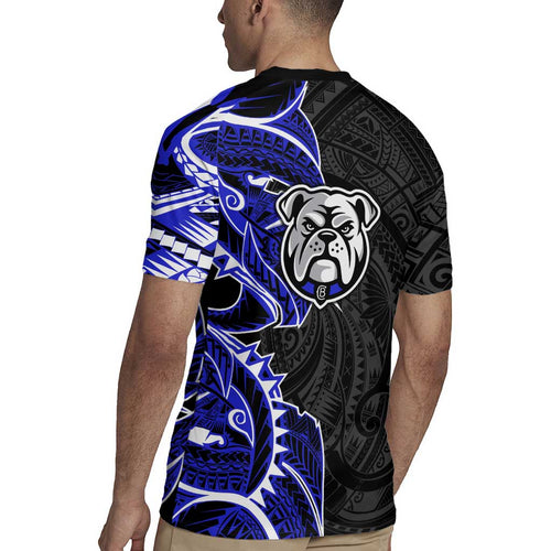Canterbury Bankstown Bulldogs Rugby Jersey Polynesian Tribal Tattoo Pacific Sport Art