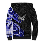 Canterbury Bankstown Bulldogs Sherpa Hoodie Polynesian Tribal Tattoo Pacific Sport Art