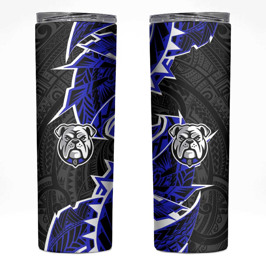 Canterbury Bankstown Bulldogs Skinny Tumbler Polynesian Tribal Tattoo Pacific Sport Art
