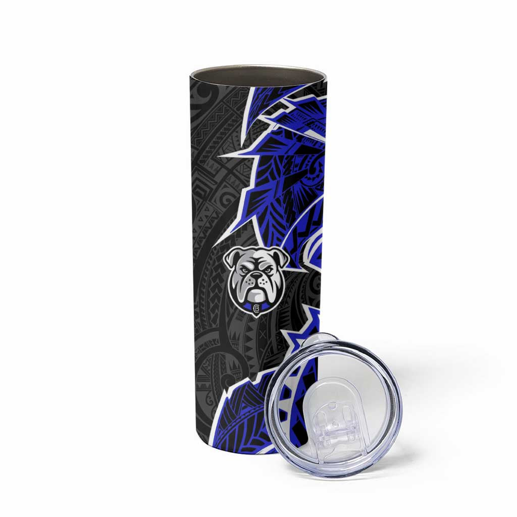 Canterbury Bankstown Bulldogs Skinny Tumbler Polynesian Tribal Tattoo Pacific Sport Art