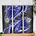 Canterbury Bankstown Bulldogs Skinny Tumbler Polynesian Tribal Tattoo Pacific Sport Art