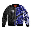 Canterbury Bankstown Bulldogs Sleeve Zip Bomber Jacket Polynesian Tribal Tattoo Pacific Sport Art