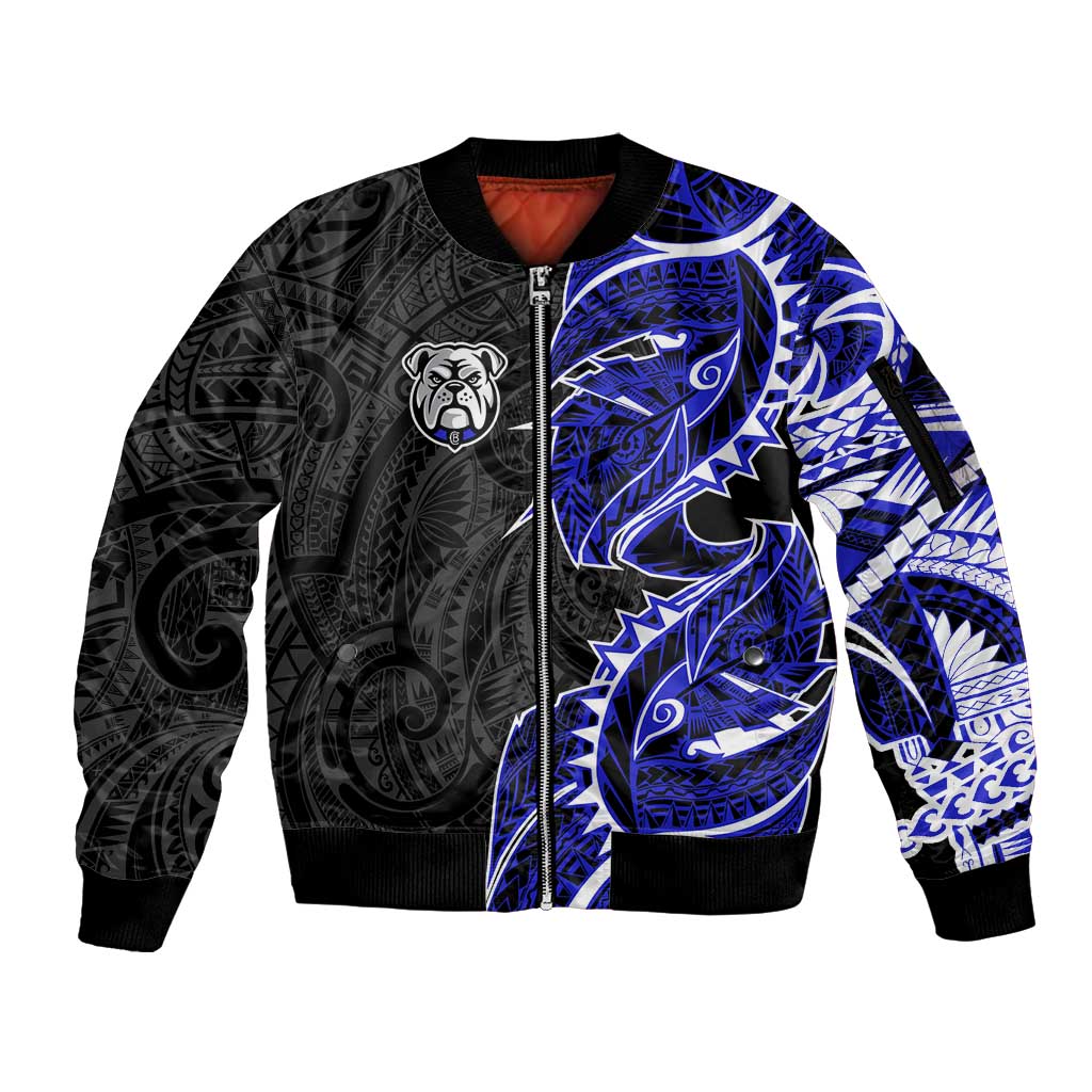 Canterbury Bankstown Bulldogs Sleeve Zip Bomber Jacket Polynesian Tribal Tattoo Pacific Sport Art