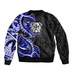 Canterbury Bankstown Bulldogs Sleeve Zip Bomber Jacket Polynesian Tribal Tattoo Pacific Sport Art